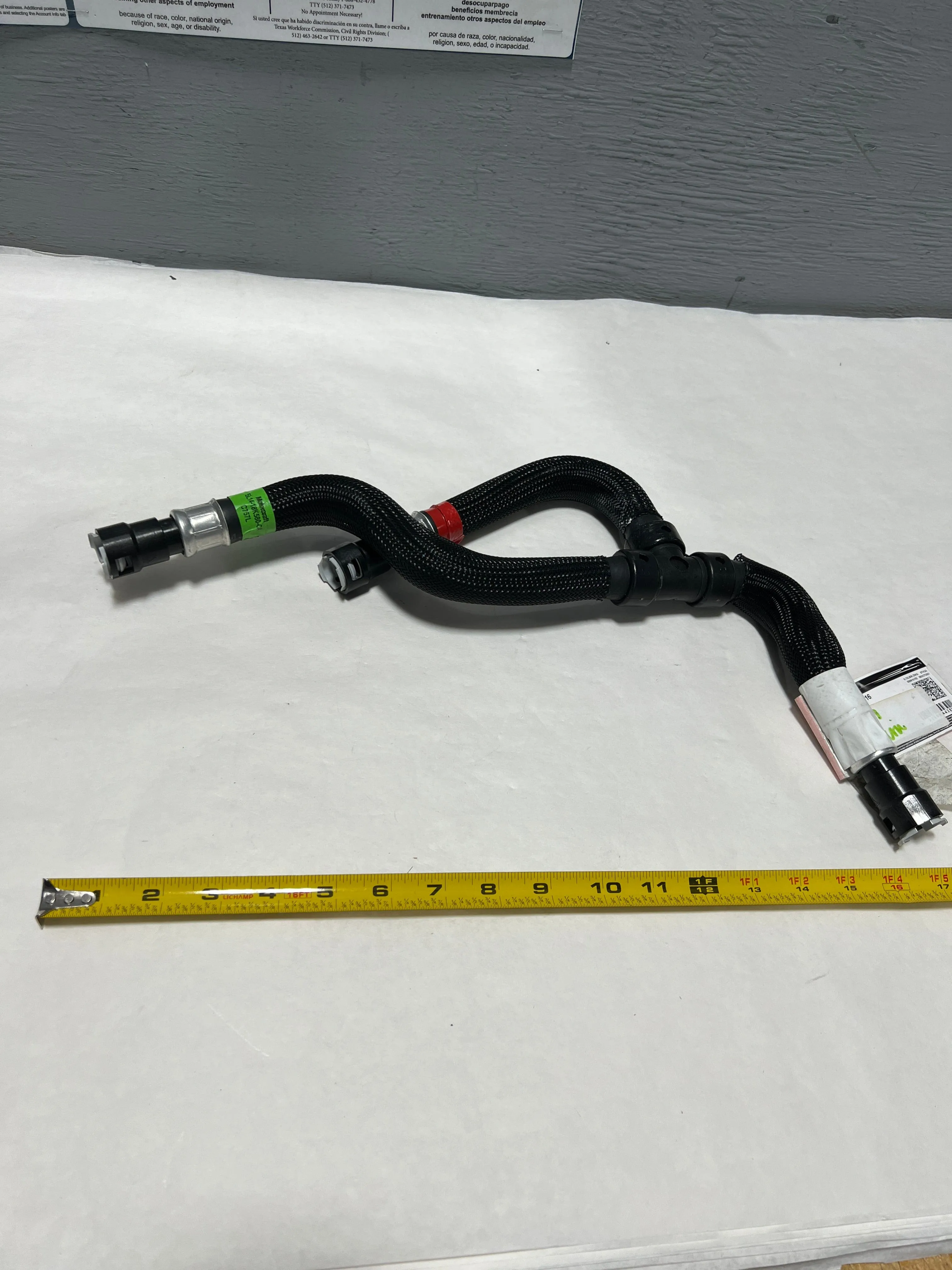 2005-2006 Ford Expedition Hvac Heater Hose With Tee 5L1Z-18472-AB New OEM