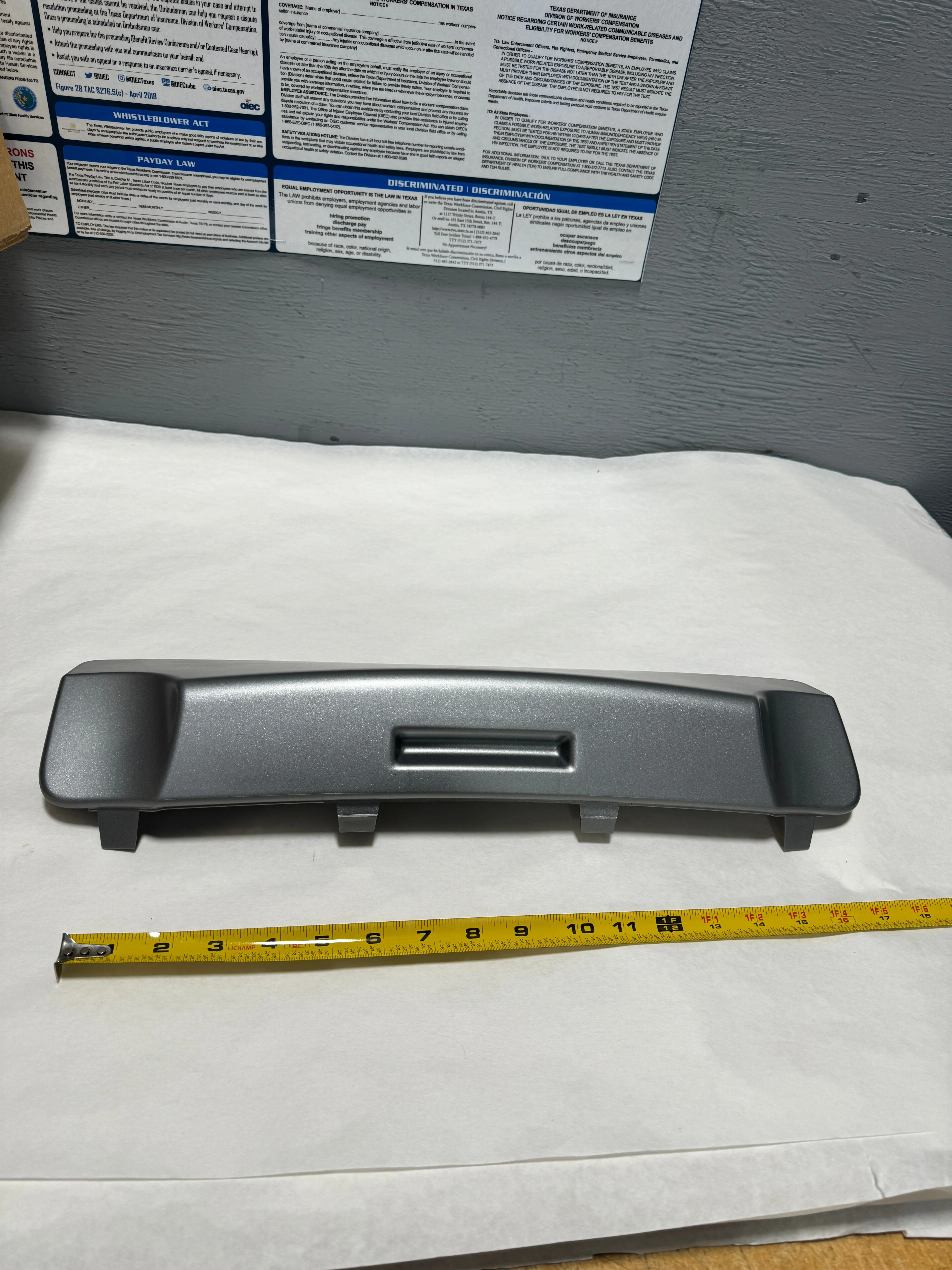 2020-2021 Ford Expedition Tow Trailer Hitch Cover Silver Painted - Limited and Platinum Only.