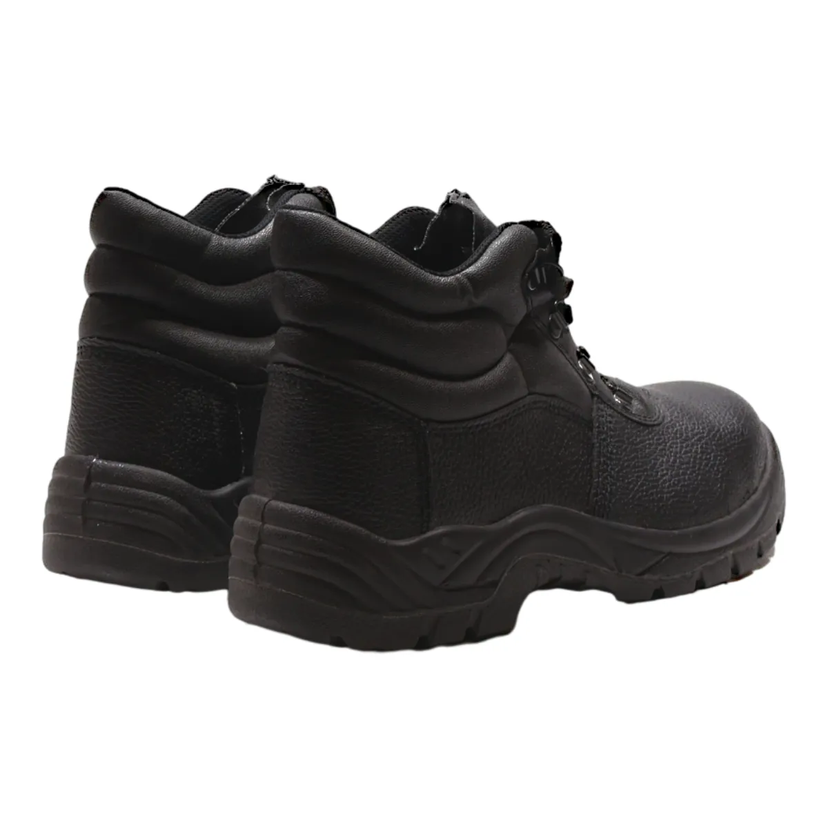 ACCO ESSENTIALS Safety Boots Black Leather Mens UK 9