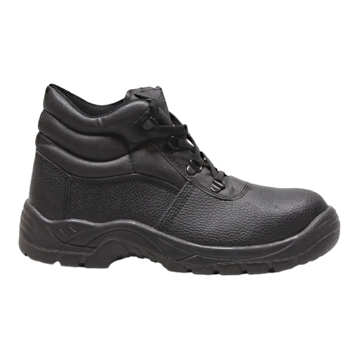 ACCO ESSENTIALS Safety Boots Black Leather Mens UK 9