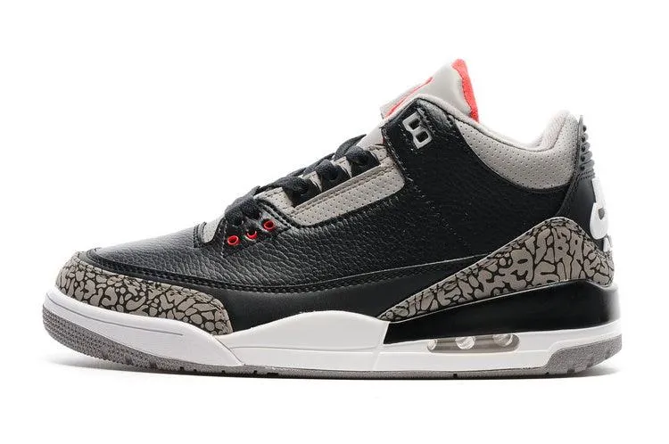 Air Jordan 3 OG Retro Black Cement Basket Ball Sneaker