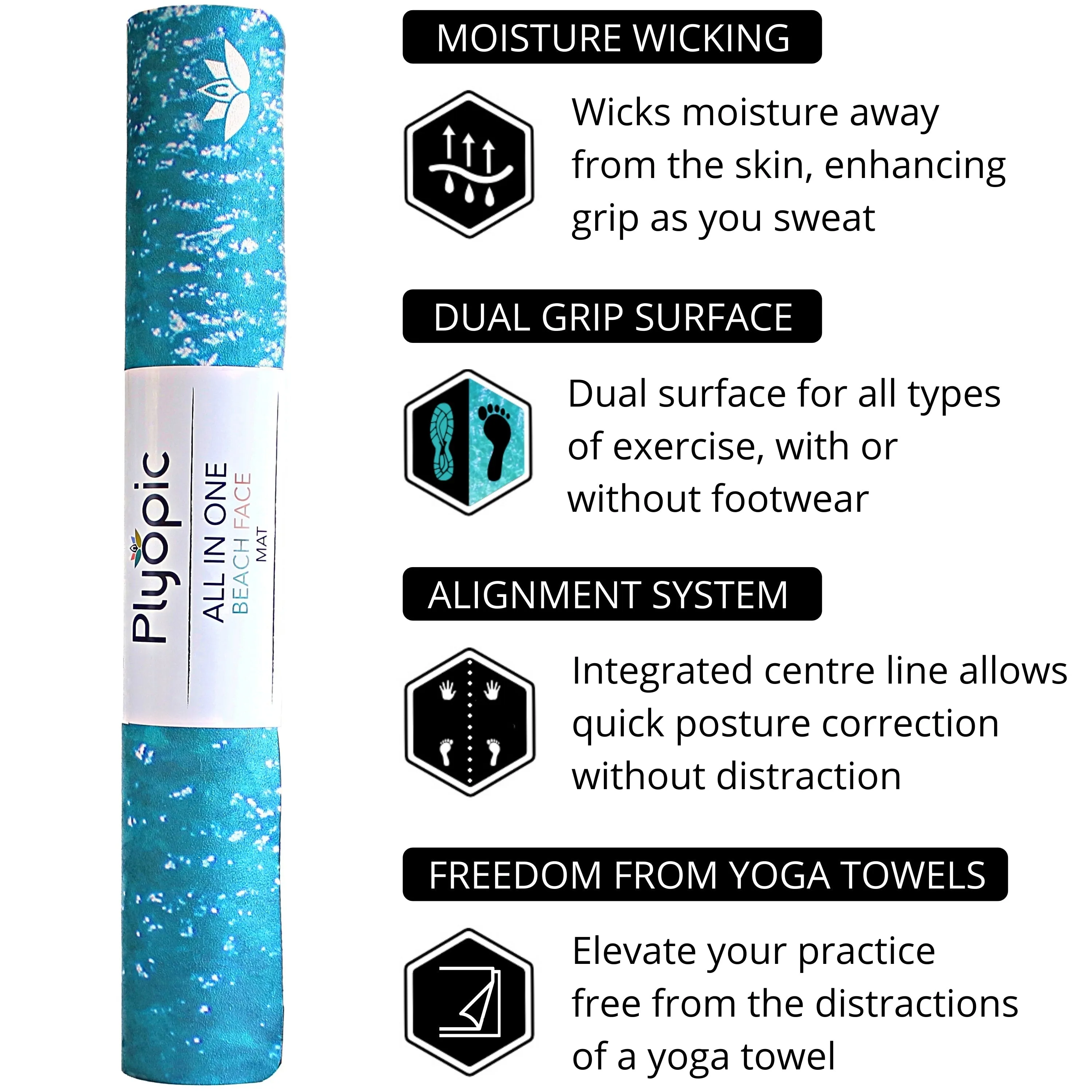 All In One Yoga Mat Beach Face