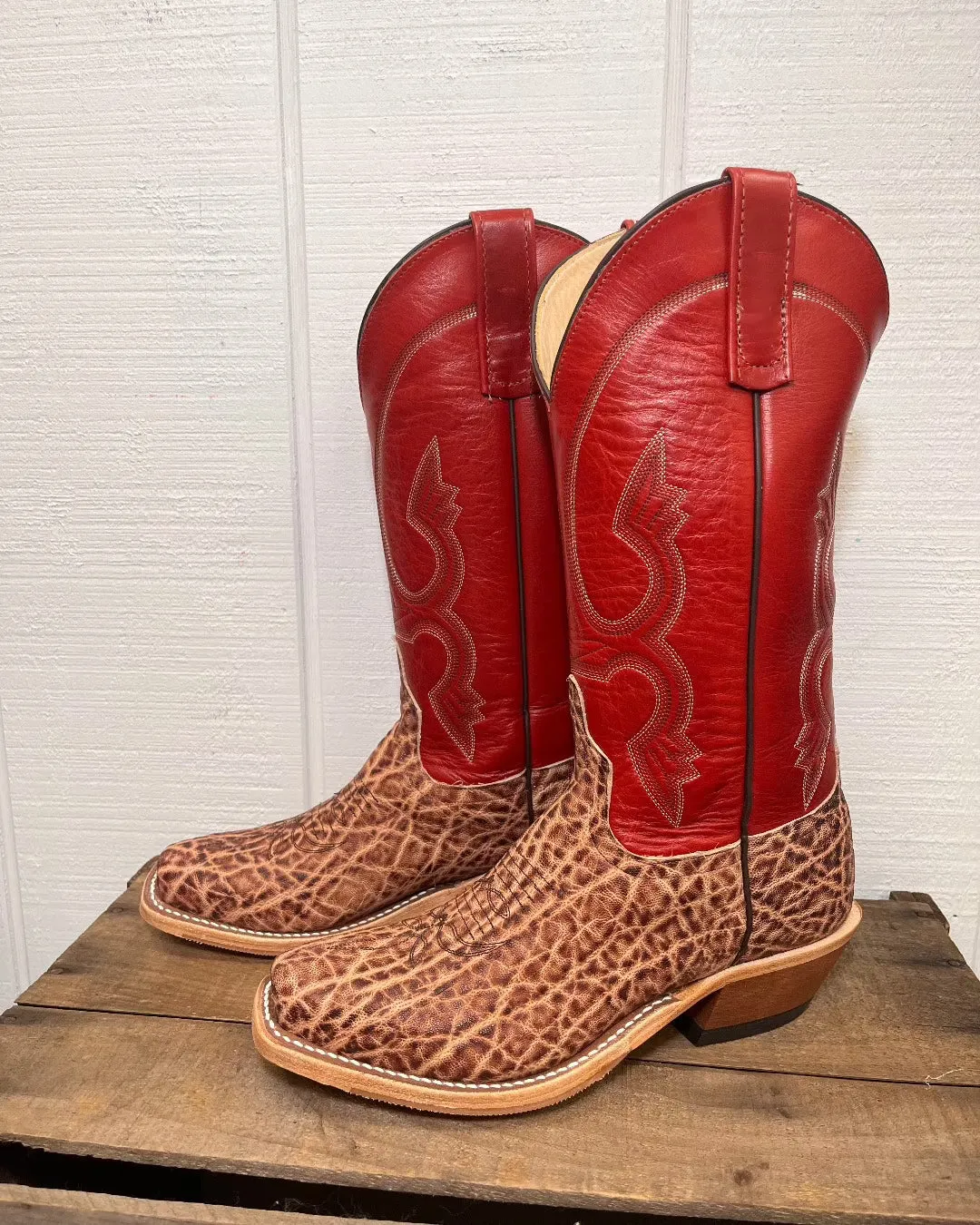 Anderson Bean Men's Terra Vintage Elephant & Tamarillo Absolute Cowboy Boot 335349