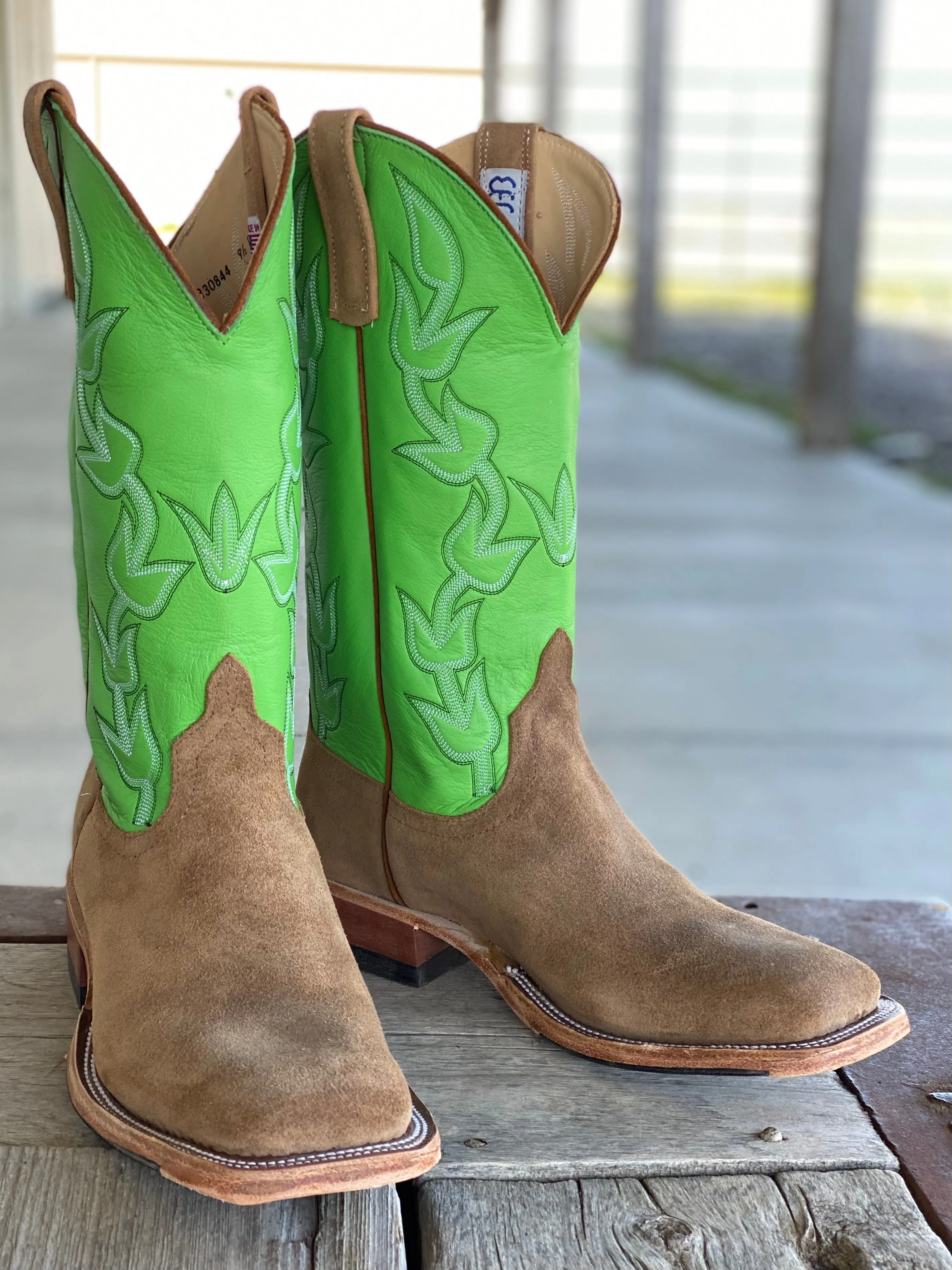 Anderson Bean | Tan Newman Roughout Boot