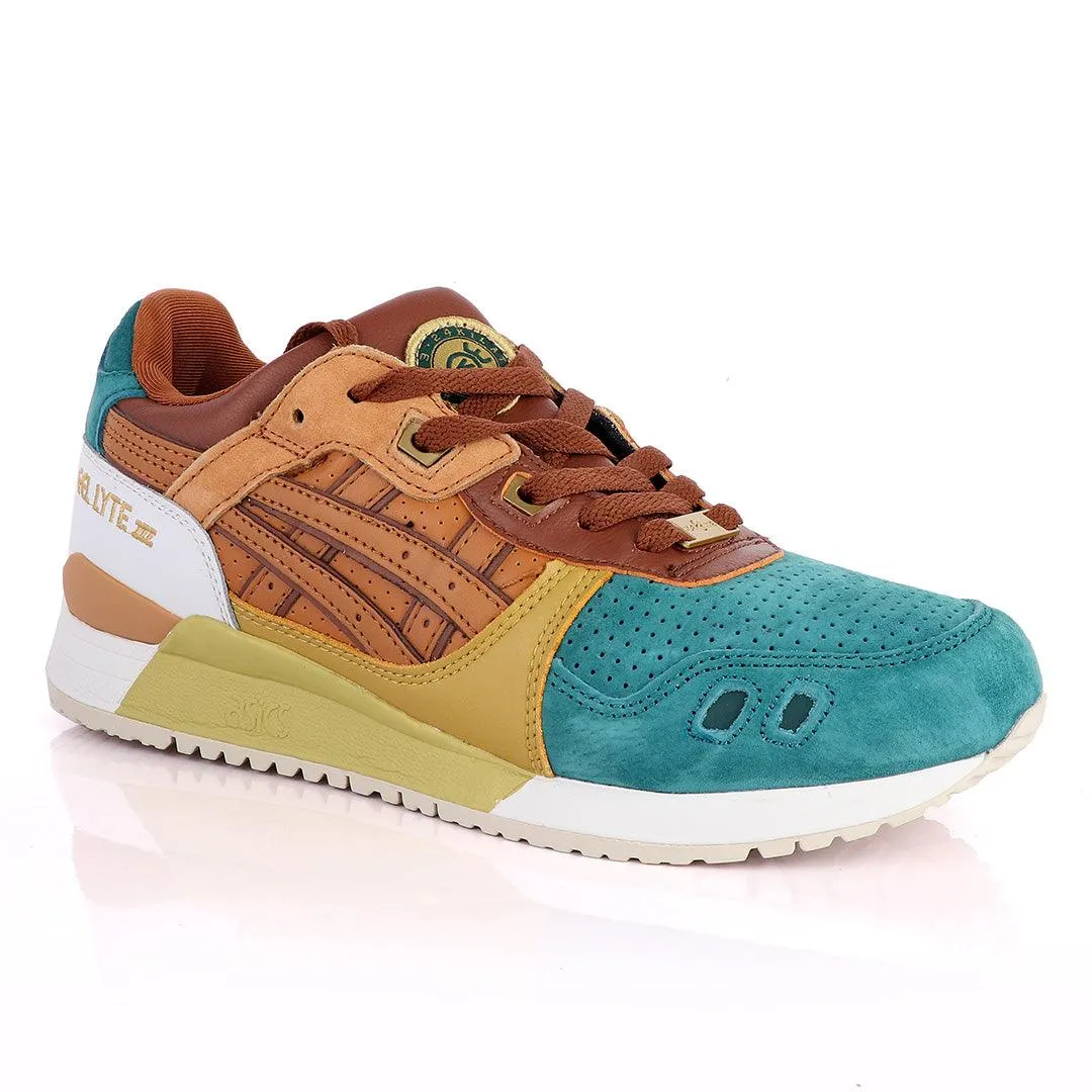 Asicstiger Gel - Lyte III Green Brown Gold Men's Sneakers