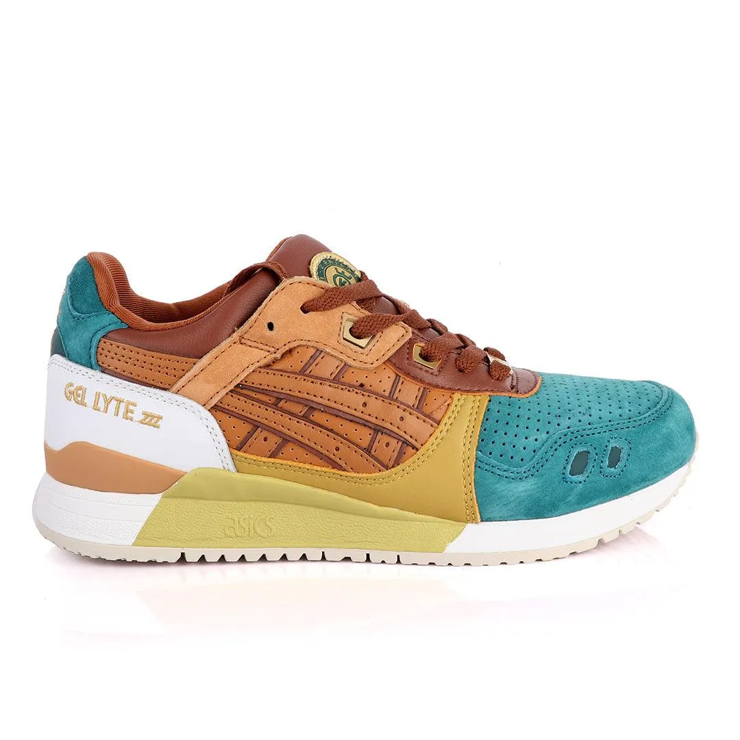 Asicstiger Gel - Lyte III Green Brown Gold Men's Sneakers