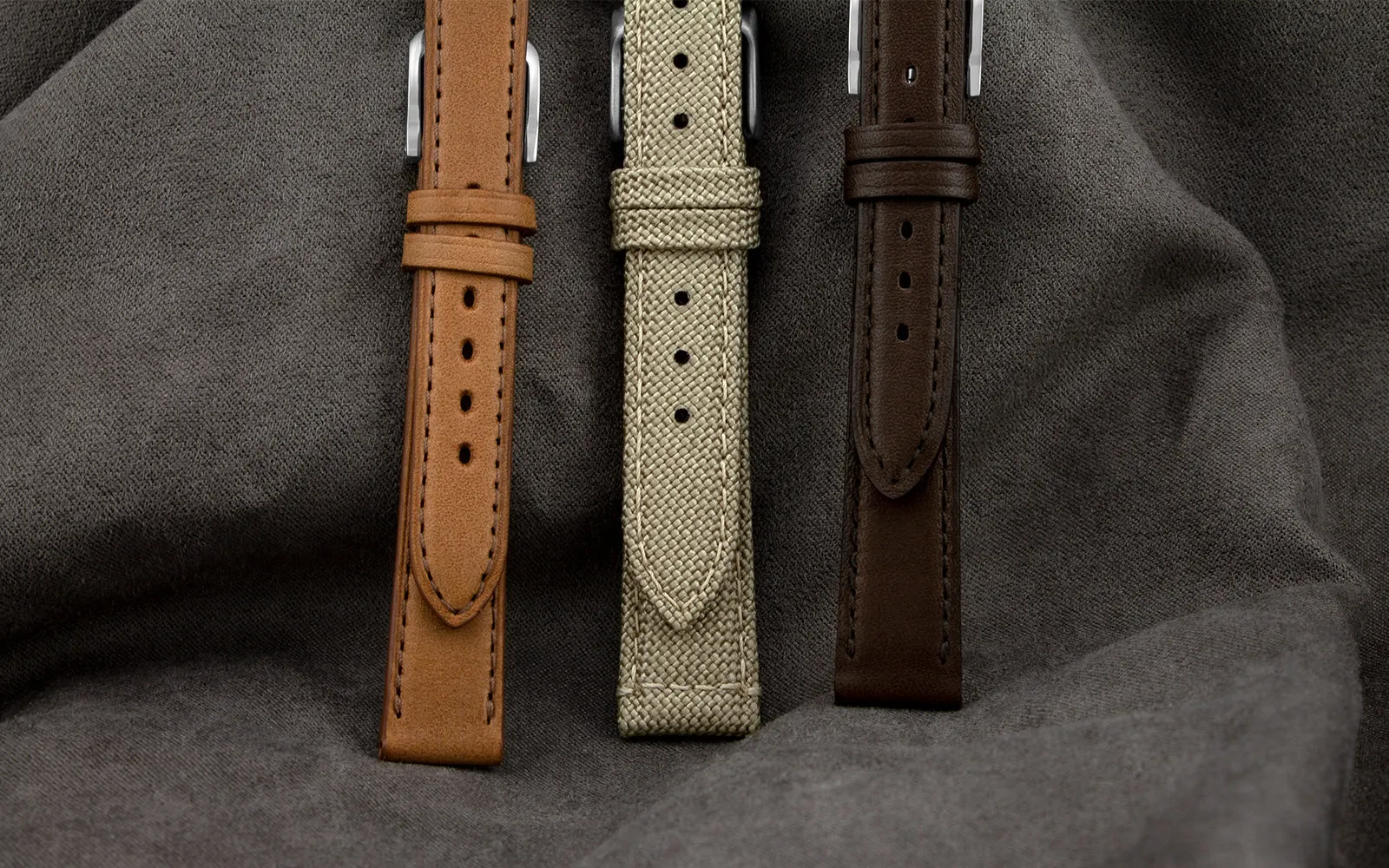 AWB Women's Beige Cordura Fabric Watch Strap