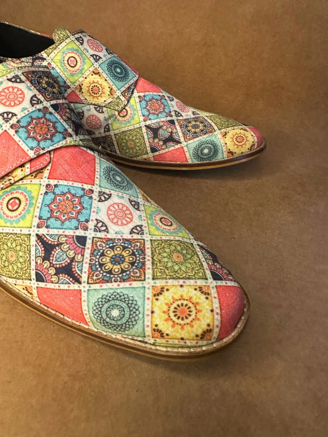 Bhil Art Mandala Monk  Shoes