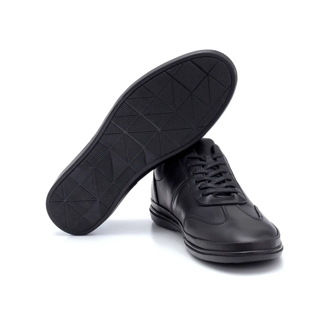 Black Men Leather Sneaker