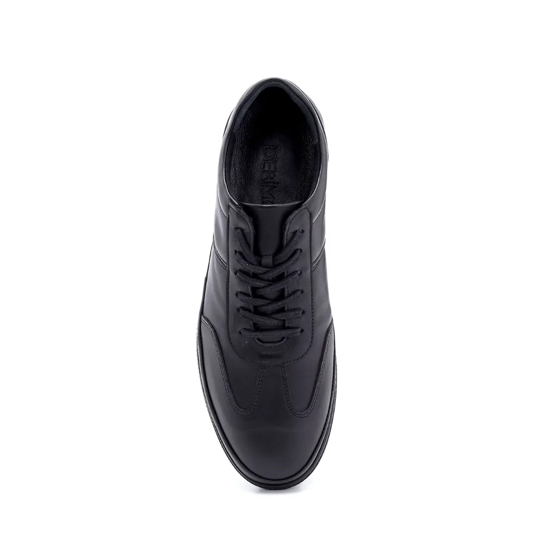 Black Men Leather Sneaker