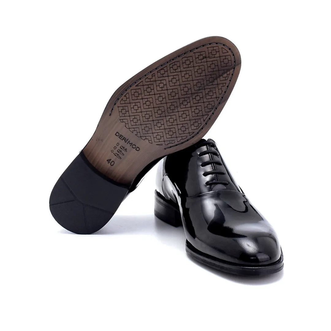 Black Men Patent Leather Classic Shoe