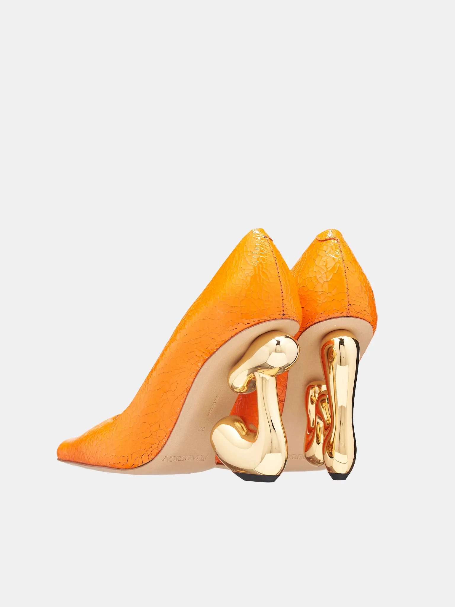 Bubble Heel Pumps (ANW41310B-18812-ORANGE-GOLD)