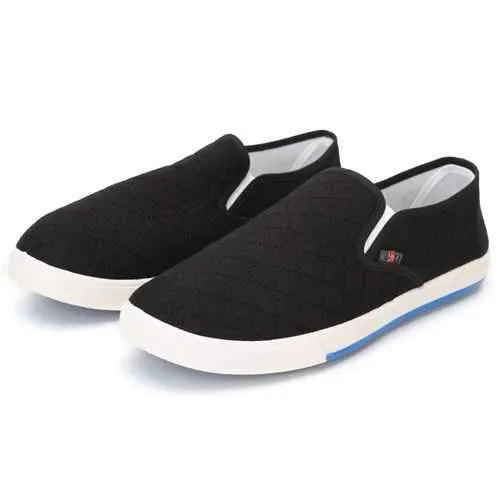 Canvas Breathable Slip On Loafers Casual Men Solid Cotton Shoes Driving Shoes