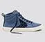 CATIBA High Cloud Blue Premium Leather Navy Logo Sneaker Men