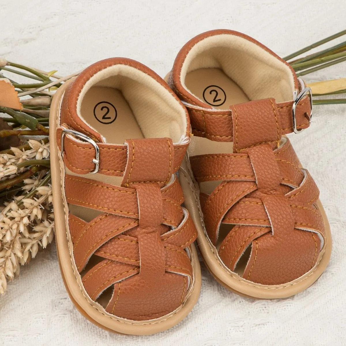 Charlie Soft Sole Sandals - Tan