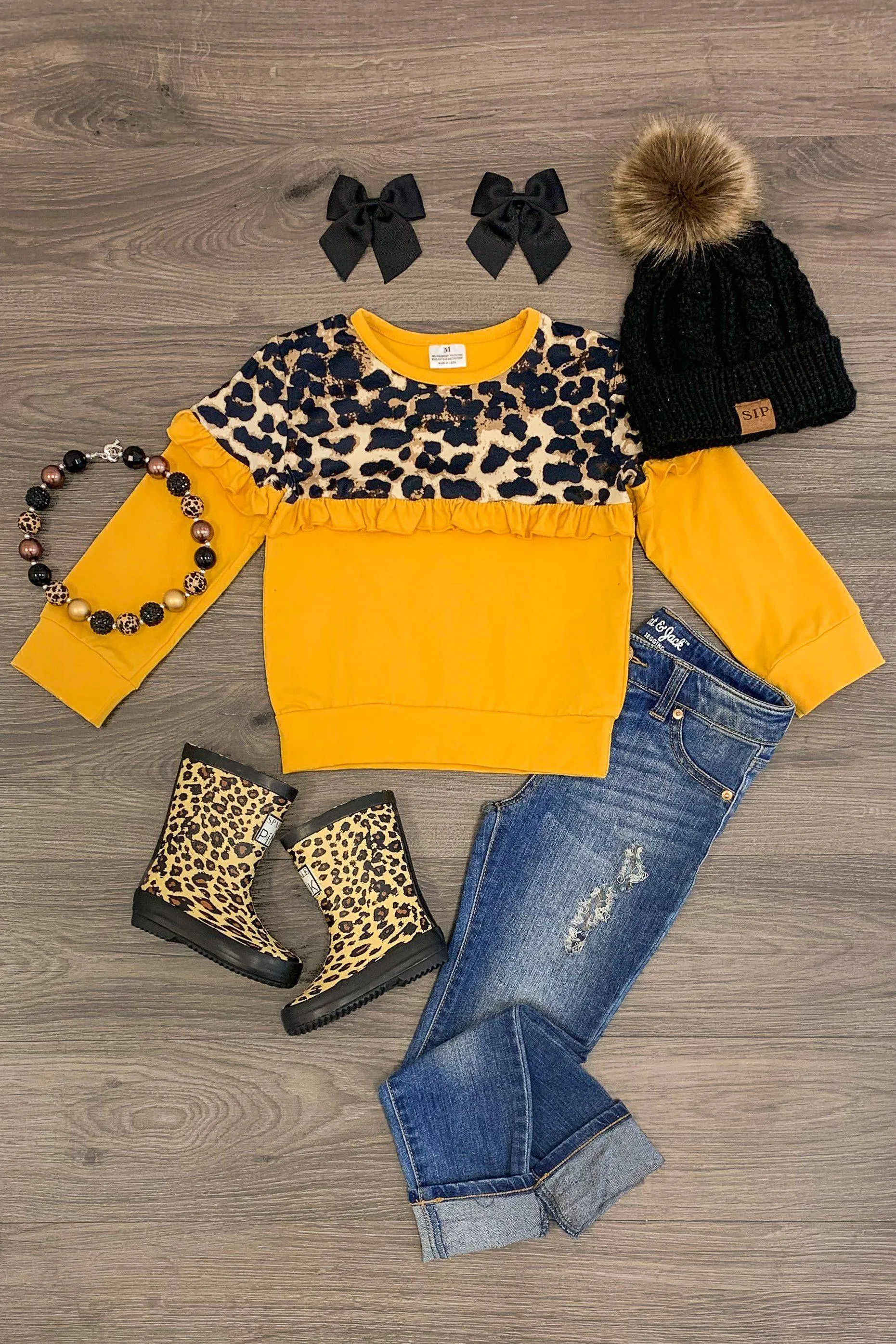 Cheetah Ruffle Tops