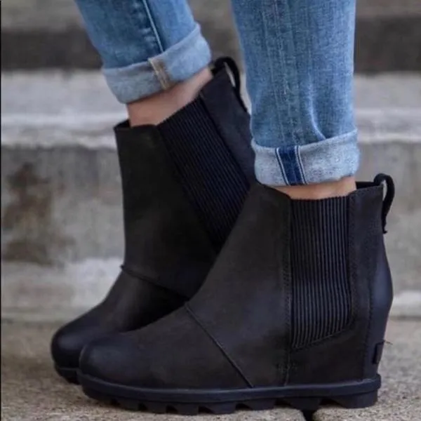 Chelsea Wedge Boots