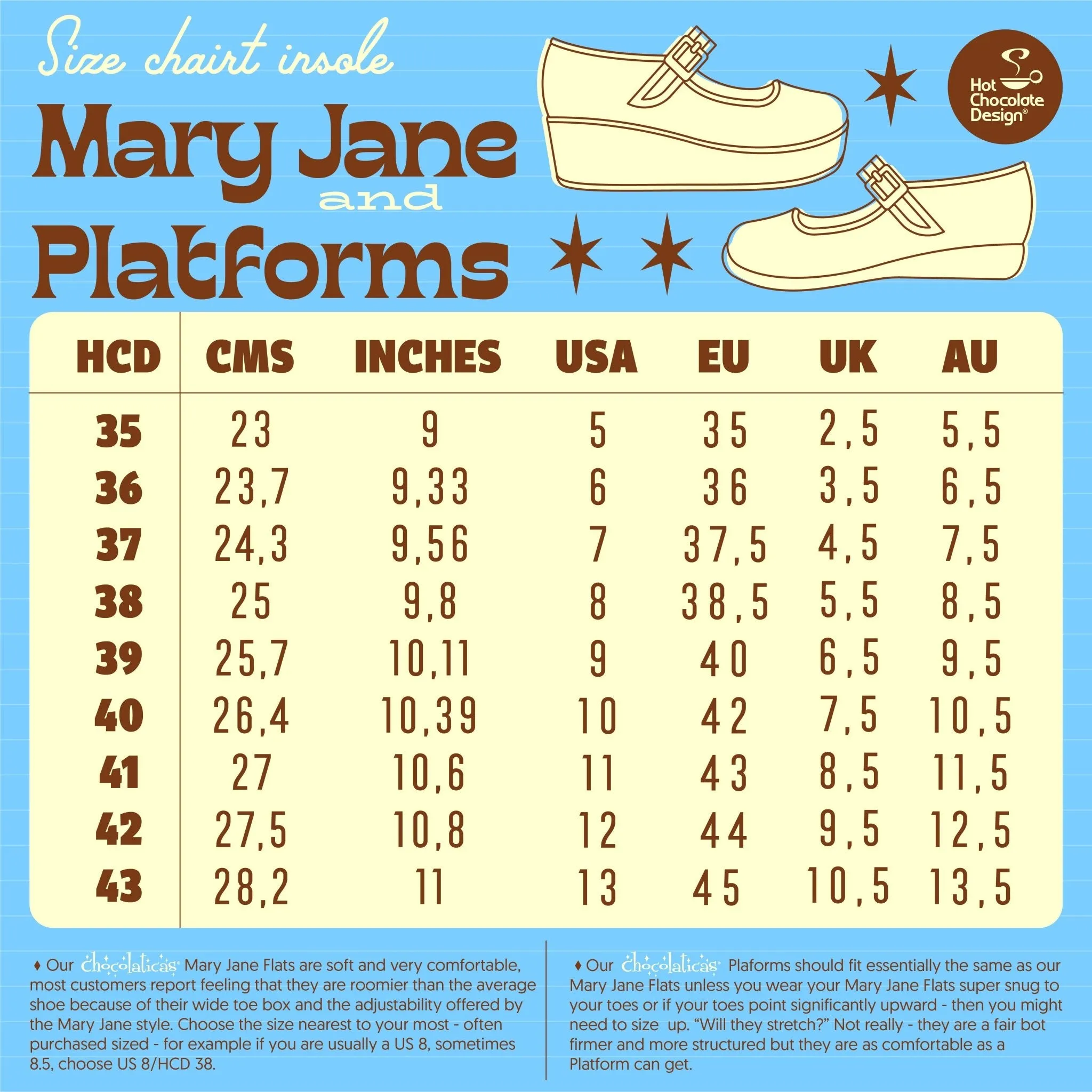 Chocolaticas® BETTY CLAUS Women's Mary Jane Platforms