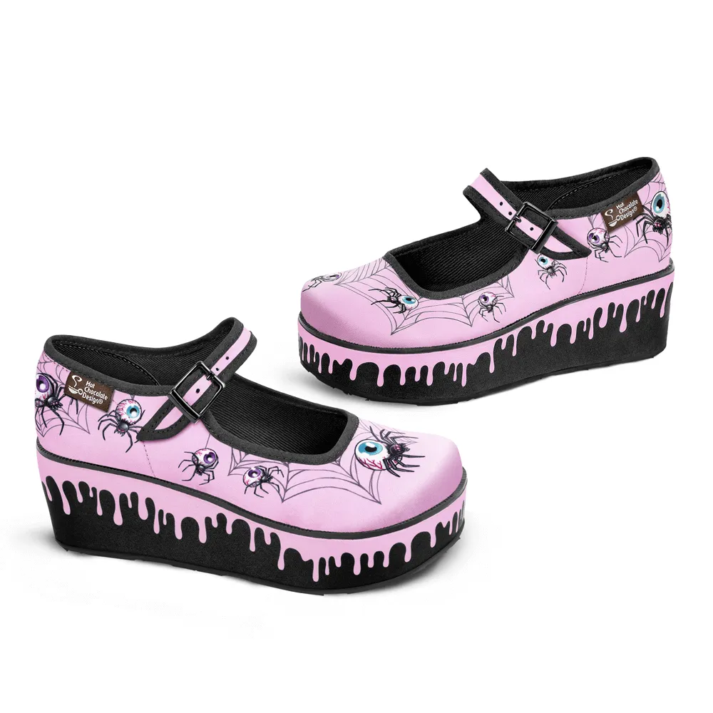 Chocolaticas® Pink Widow Women's Mary Jane Platform