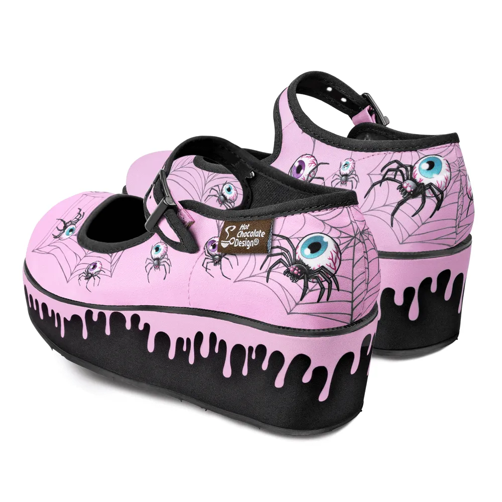 Chocolaticas® Pink Widow Women's Mary Jane Platform