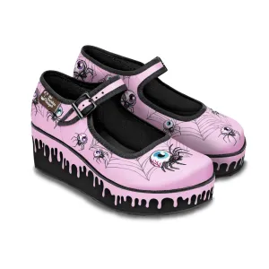 Chocolaticas® Pink Widow Women's Mary Jane Platform