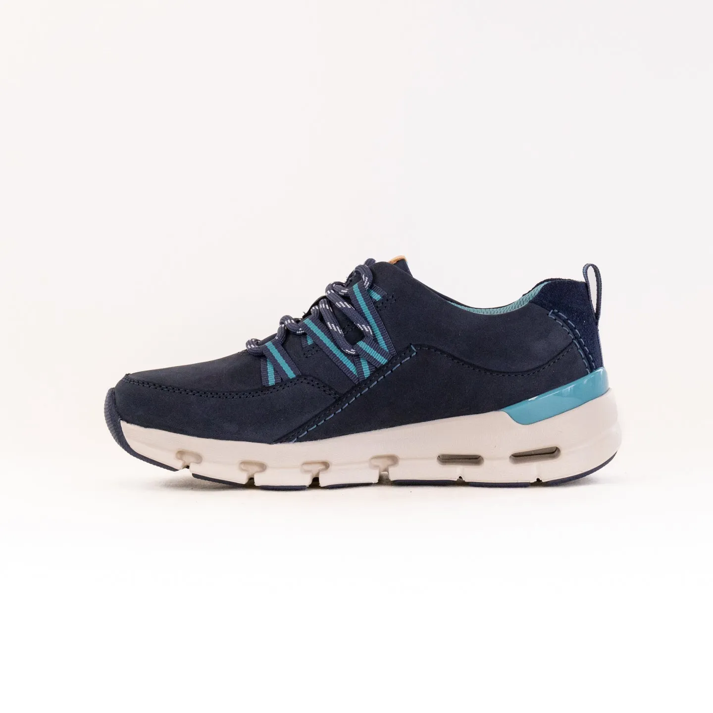 Clarks Nature X Tie Waterproof (Women's) - Navy Combi Nubuck