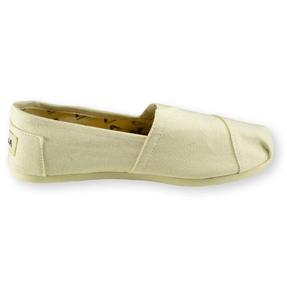 Classic Off-White Canvas Slip On Shoes Alpargatas (Unisex)