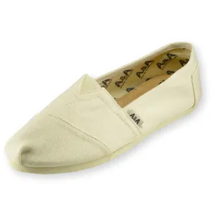 Classic Off-White Canvas Slip On Shoes Alpargatas (Unisex)