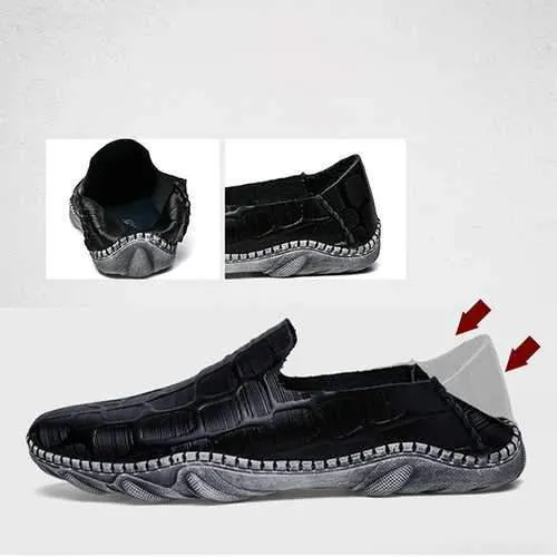 Comfy Wear Resistance Outsole Flat Loafers Driving Shoes