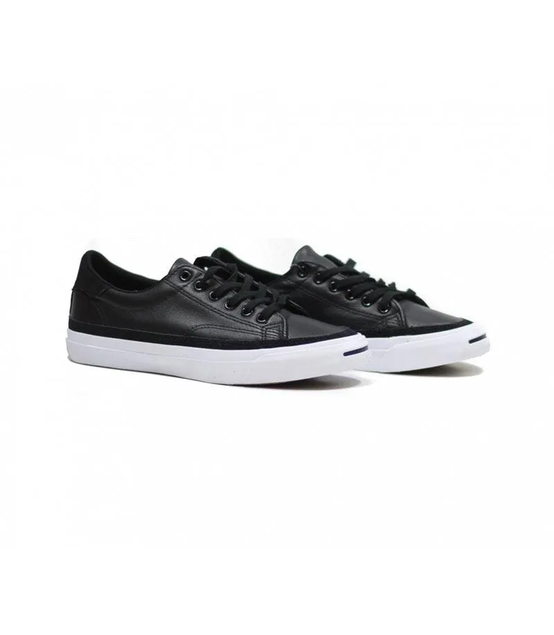 Converse Black Jack Purcell Ox Velcro Low Top Leather Sneakers