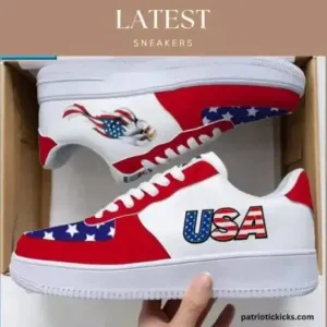 Corporate Gifts,Personalized Patriotic Latest Sneaker, Custom Comfortable Sneaker, USA Flag Shoes