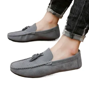 Cross-border Doudou men's shoes spring British style fringed men's casual leather shoes lazy one-pedal driving soft-soled trendy shoes