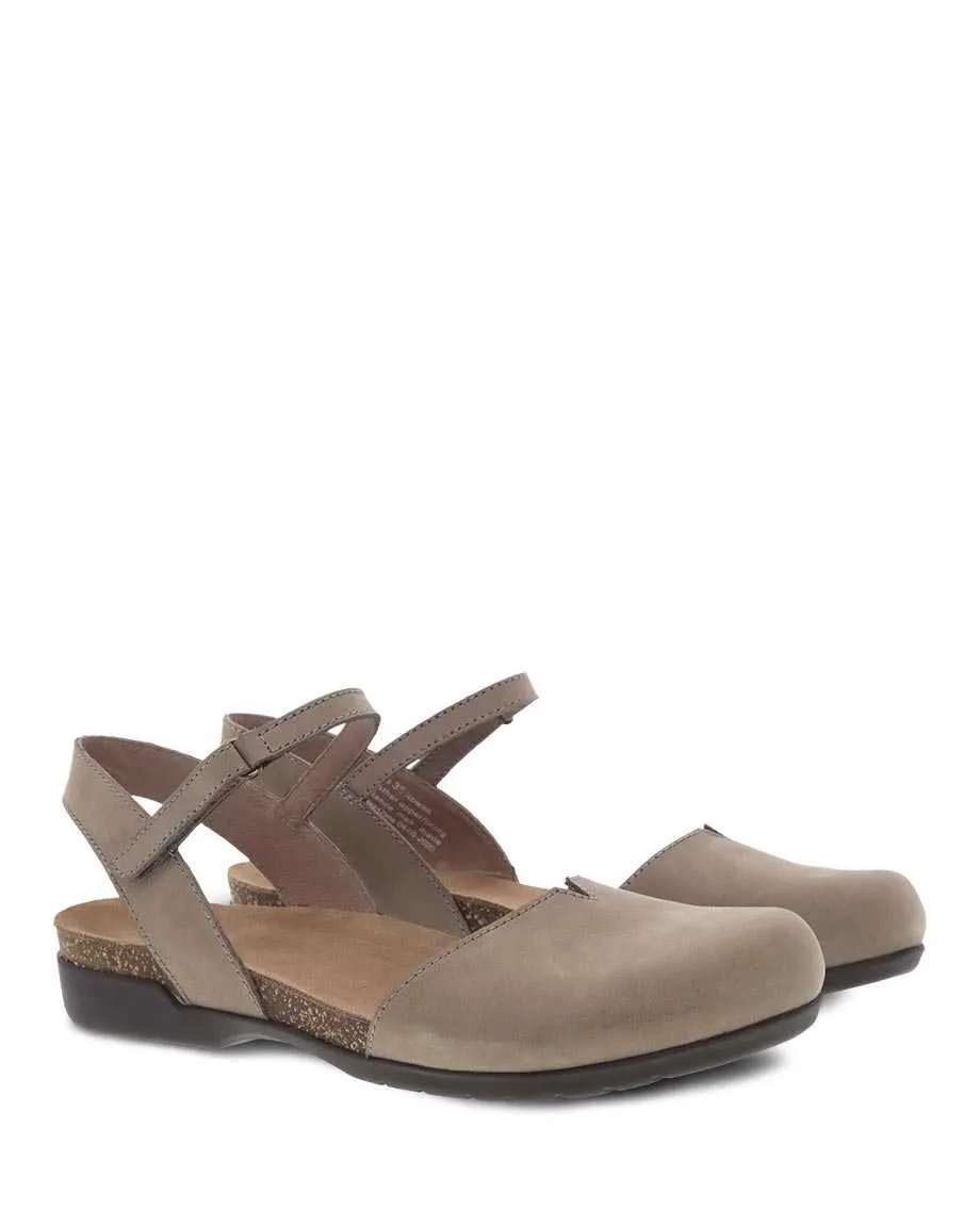 Dansko Women's Rowan Sandal - Taupe Milled Nubuck