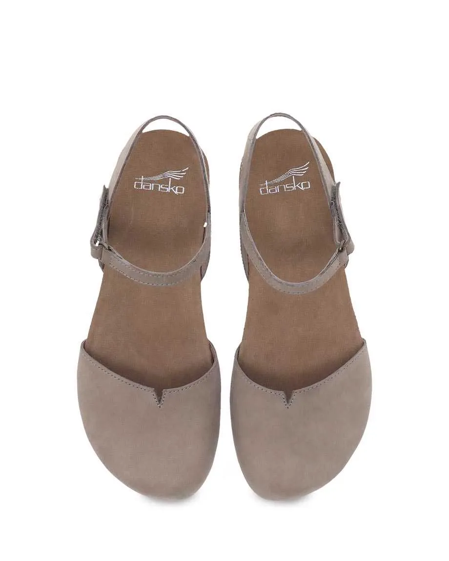 Dansko Women's Rowan Sandal - Taupe Milled Nubuck