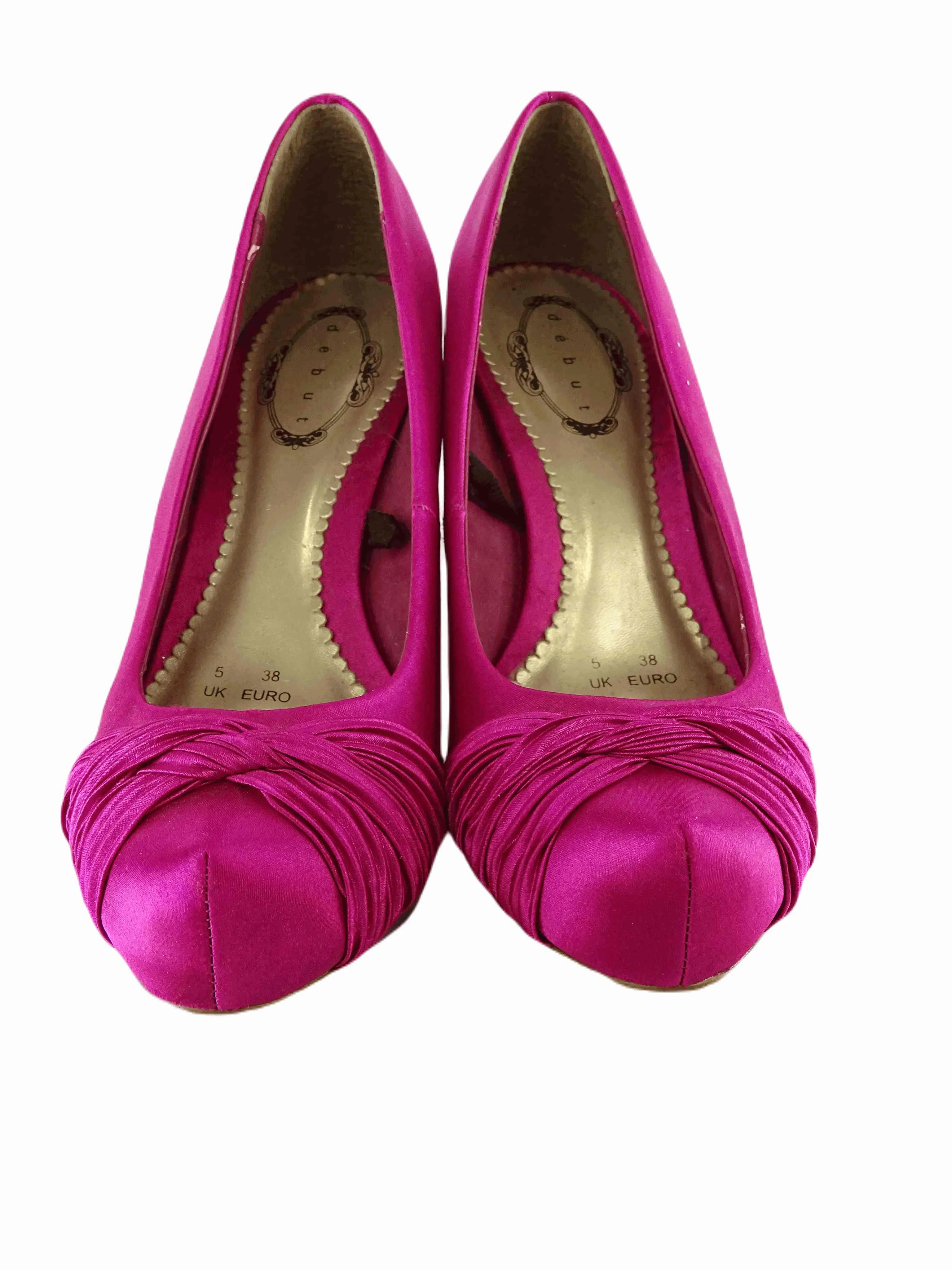 Debut Pink Satin Heels 38