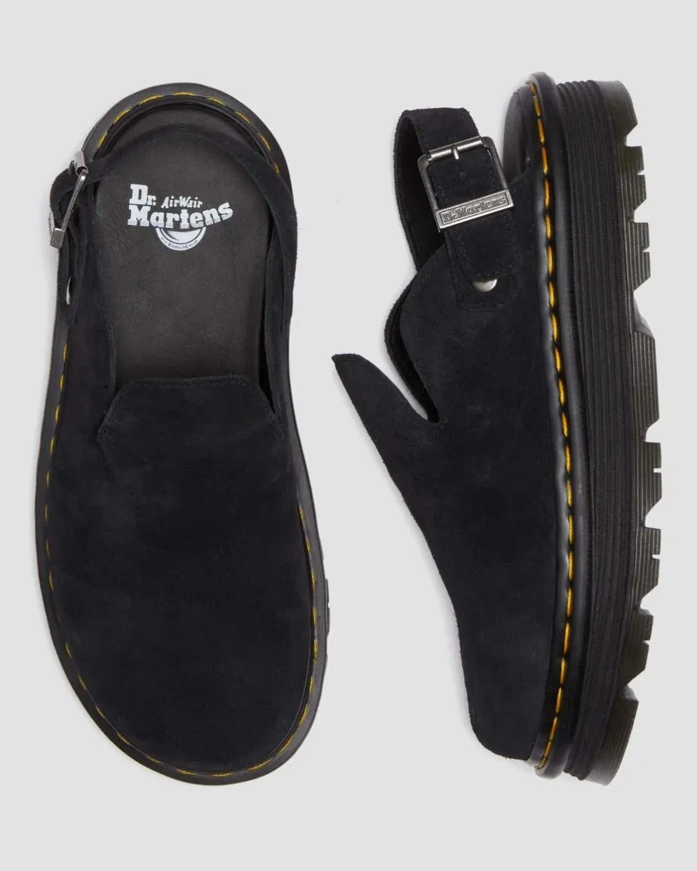 Dr. Martens Zebzag Mule - Black E.H Suede MB