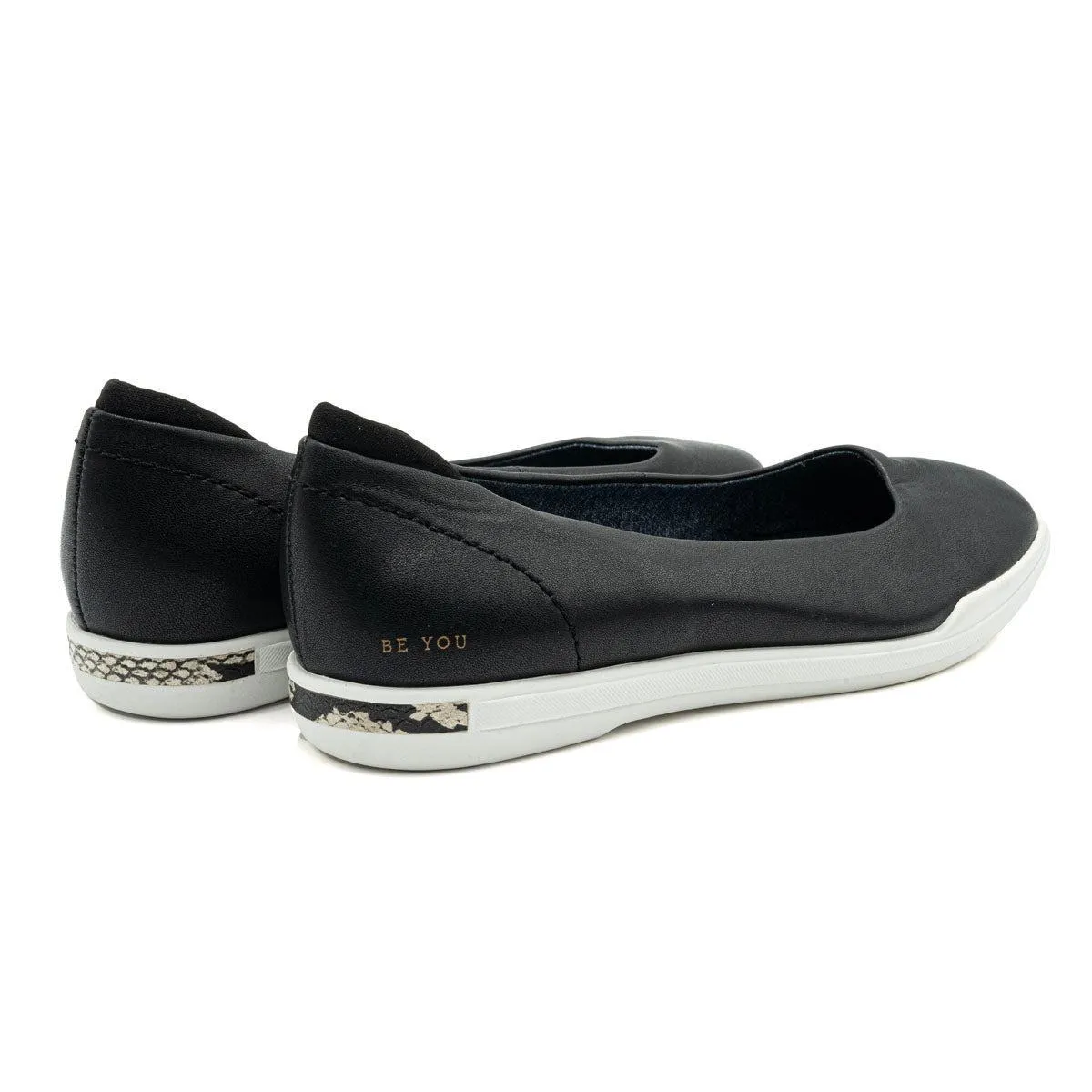 Dr. Scholl'S Rise Shine Ballerinas Leather Black Colour For Women