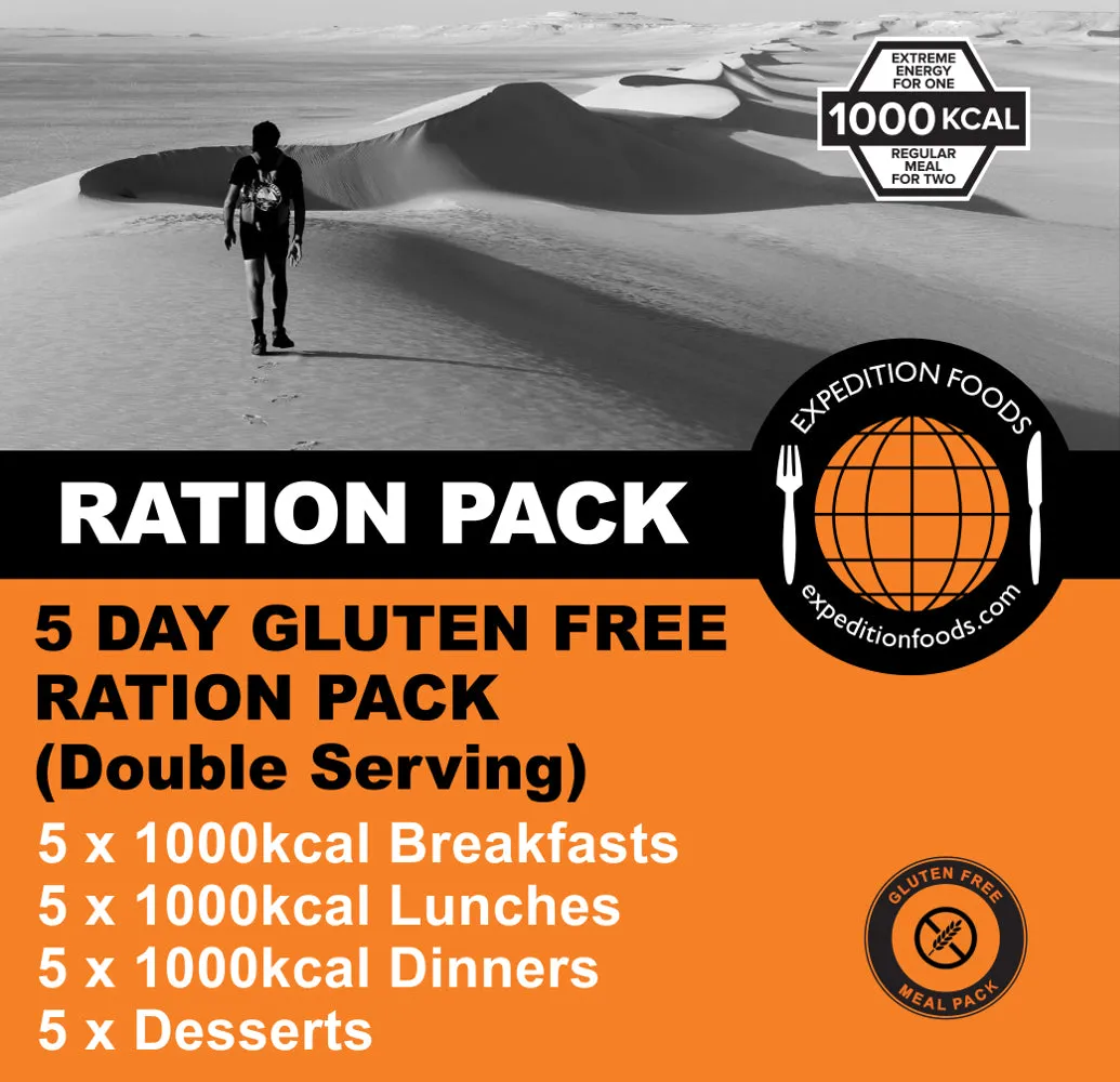 Expedition Foods 5 Day Gluten Free Ration Pack