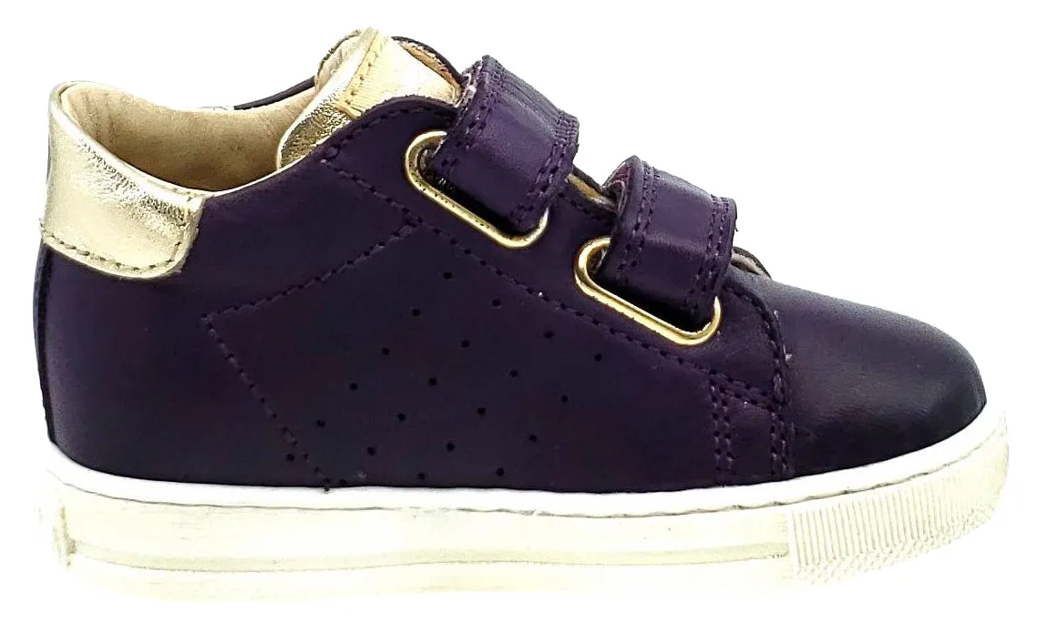 Falcotto Girls Heart Sneakers, VIOLA-PLATINO