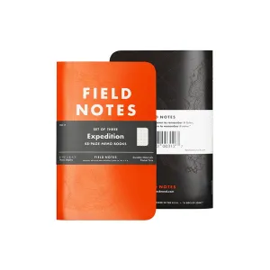 Field Notes Expedition 3 Pack - Orange