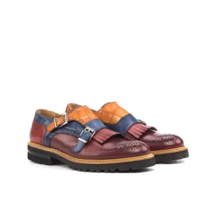 Franka Kiltie unisex Monk Strap