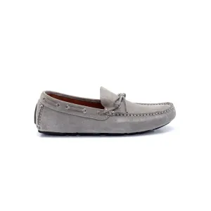 Grey Men Suede Leather Loafer