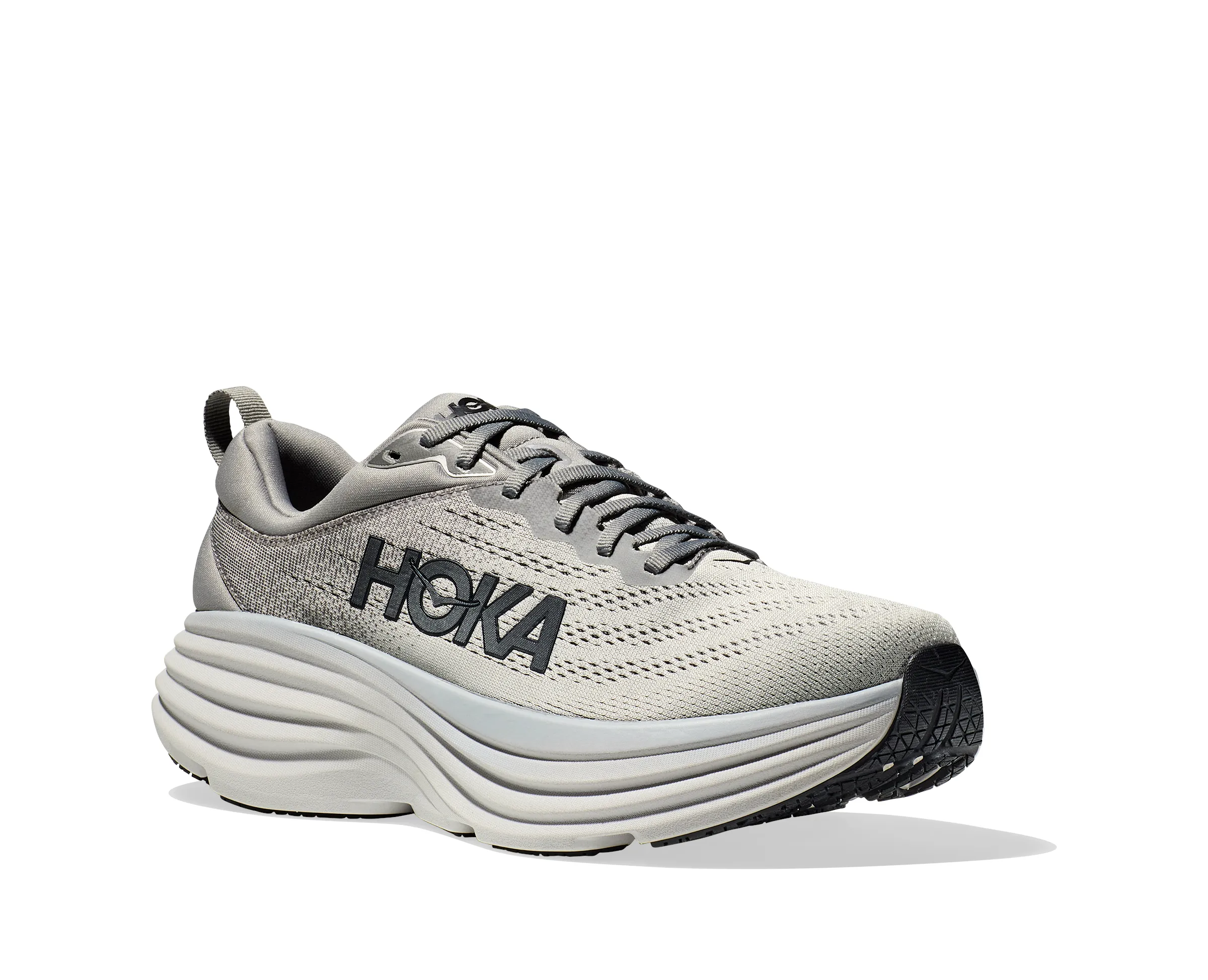 Hoka Men's Bondi 8 - Sharkskin/Harbor Mist