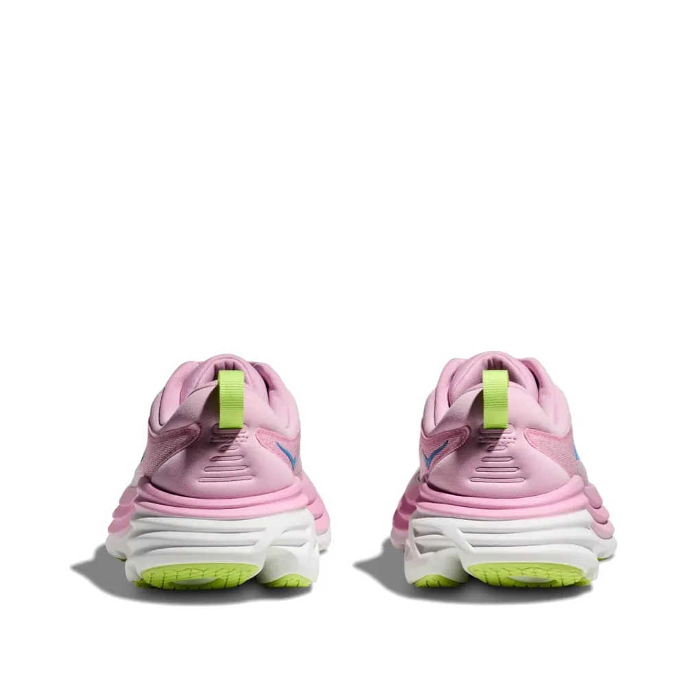 Hoka Women's Bondi 8 Running Sneaker in Pink Twilight/Waterpark