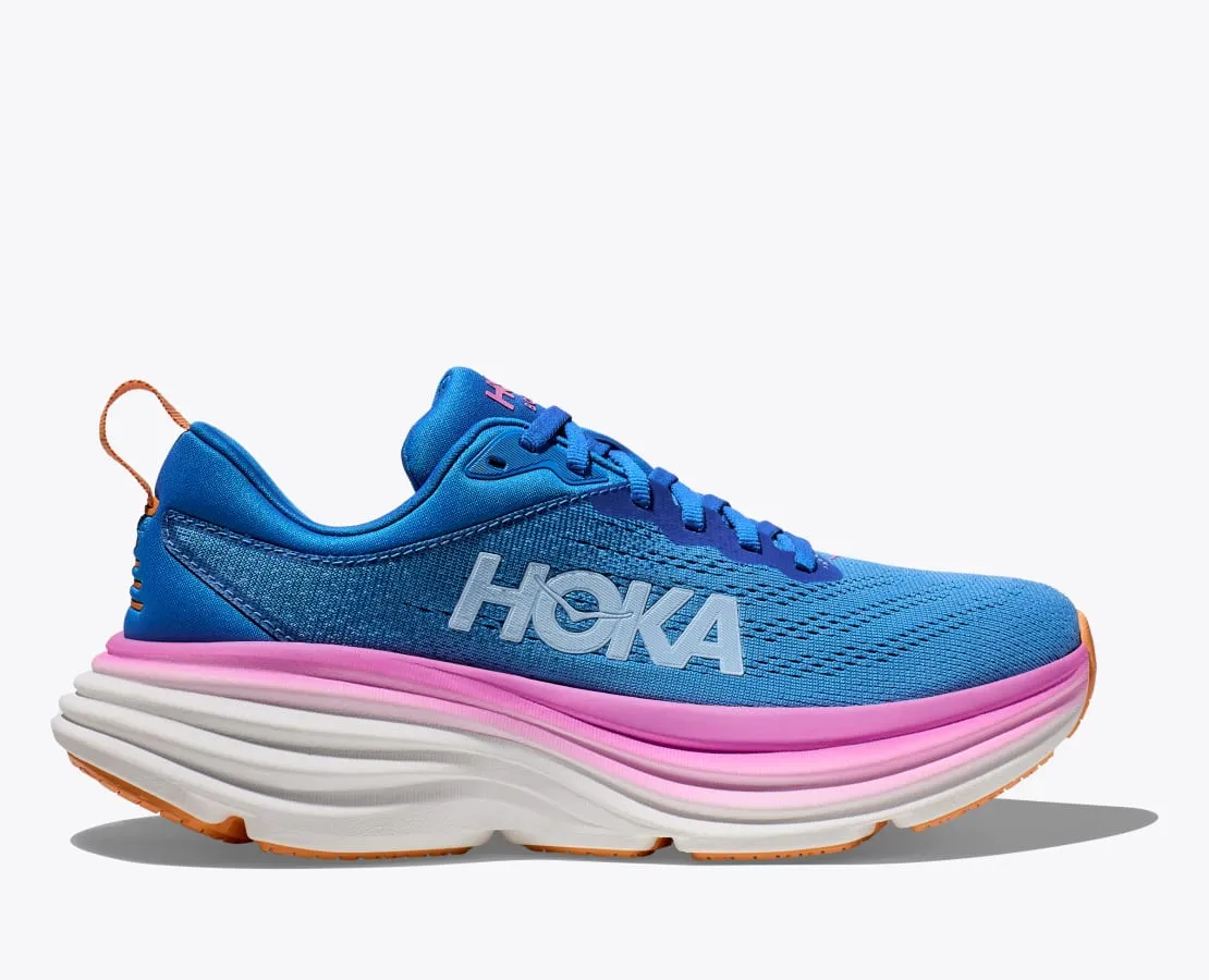 Hoka Womens Bondi 8 Wide- Coastal Sky/All Aboard (1127954-CSAA)