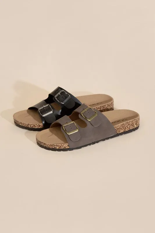 Huxley Buckle Strap Slides