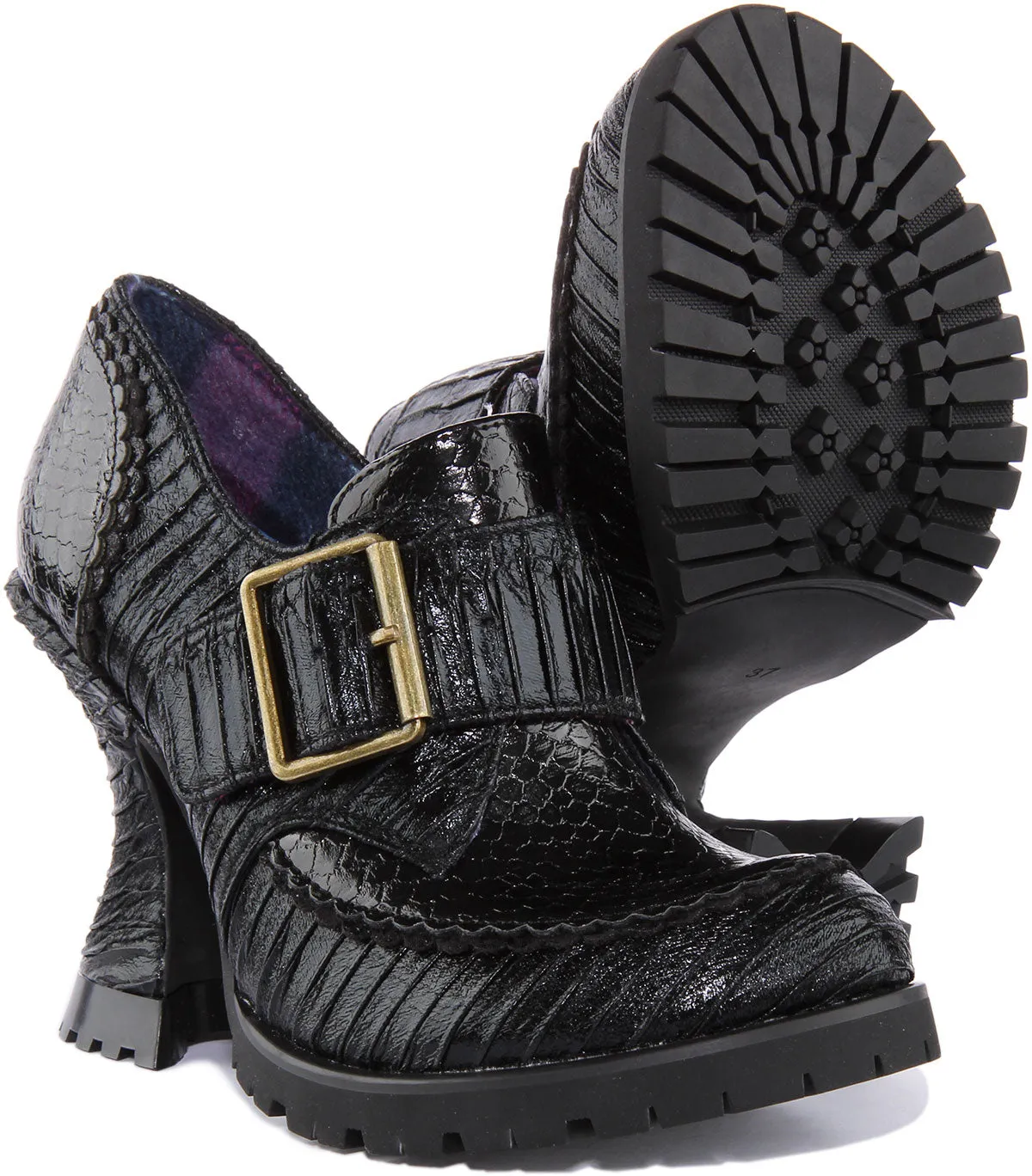 Irregular Choice Step To It In Black For Women