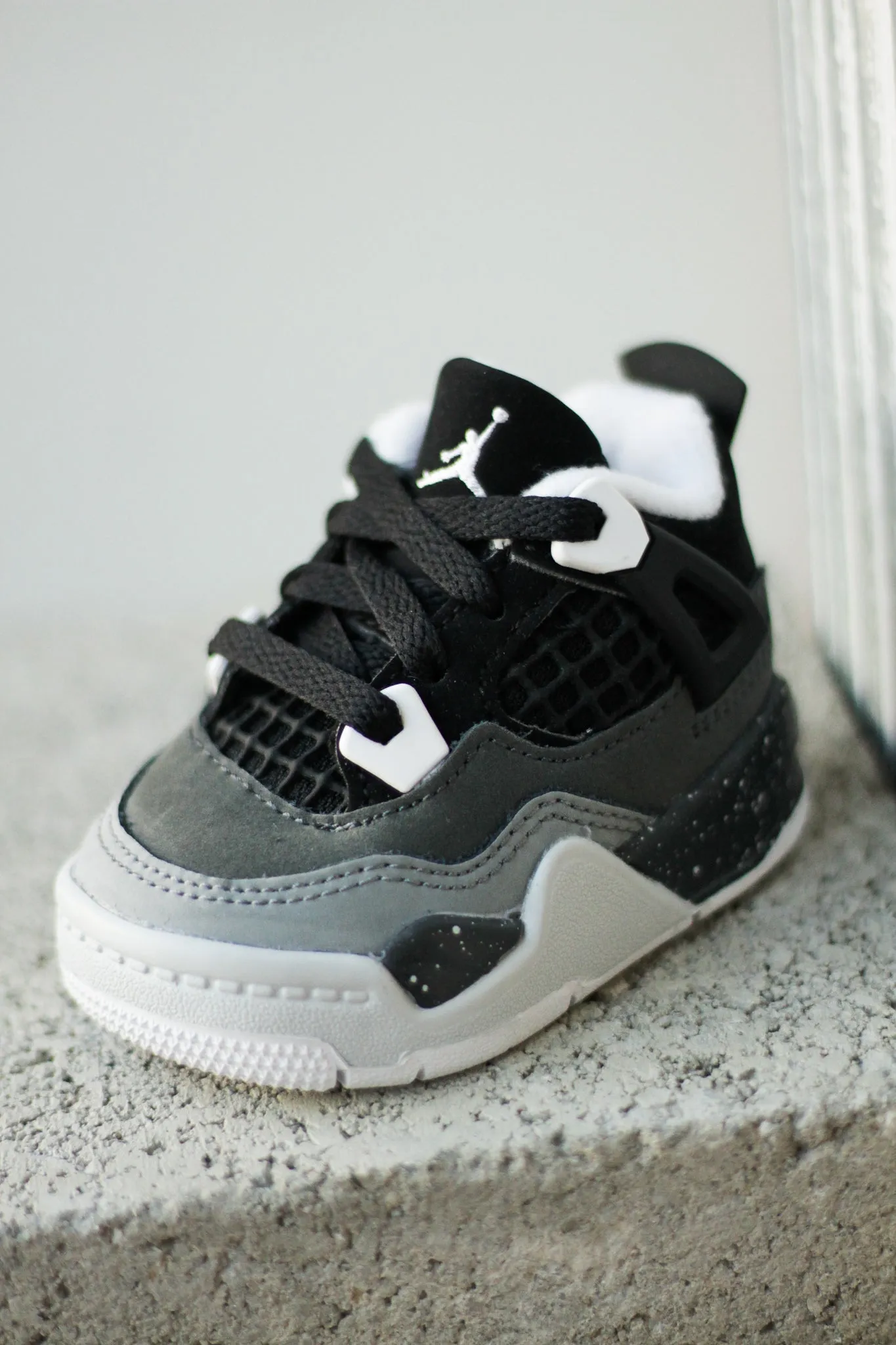 JORDAN 4 RETRO (TD) "BLACK/ANTHRACITE"