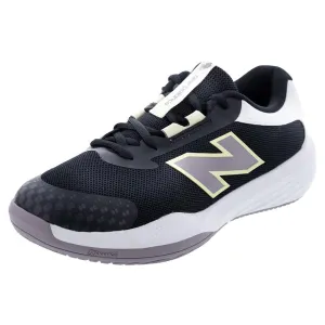 Juniors` 996v6 Tennis Shoes Black and White