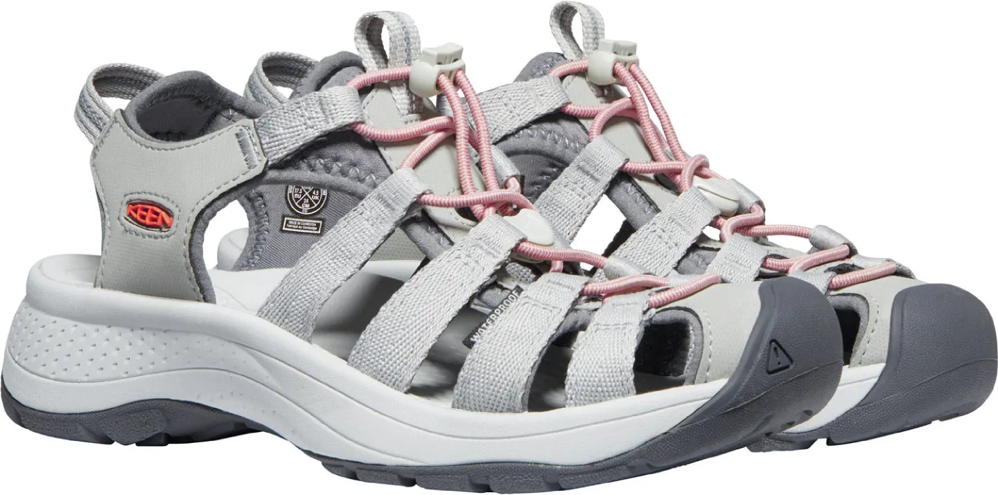 'Keen Outdoor' Women's Astoria West Sandal - Grey / Coral